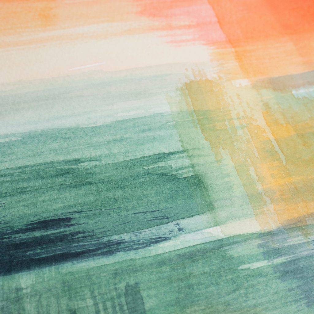 Breathe In The Colour Original Watercolour Painting By Kerri Awosile Close Up